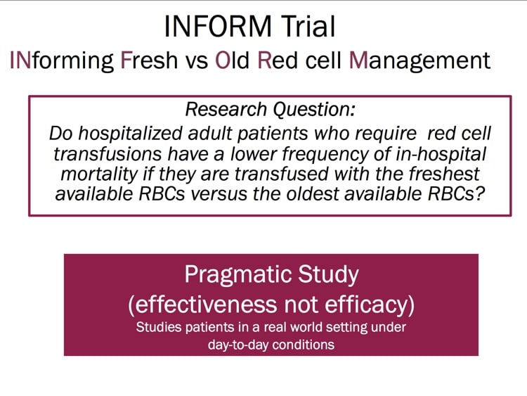 Heddle Slide 3: Research Question for INFORM