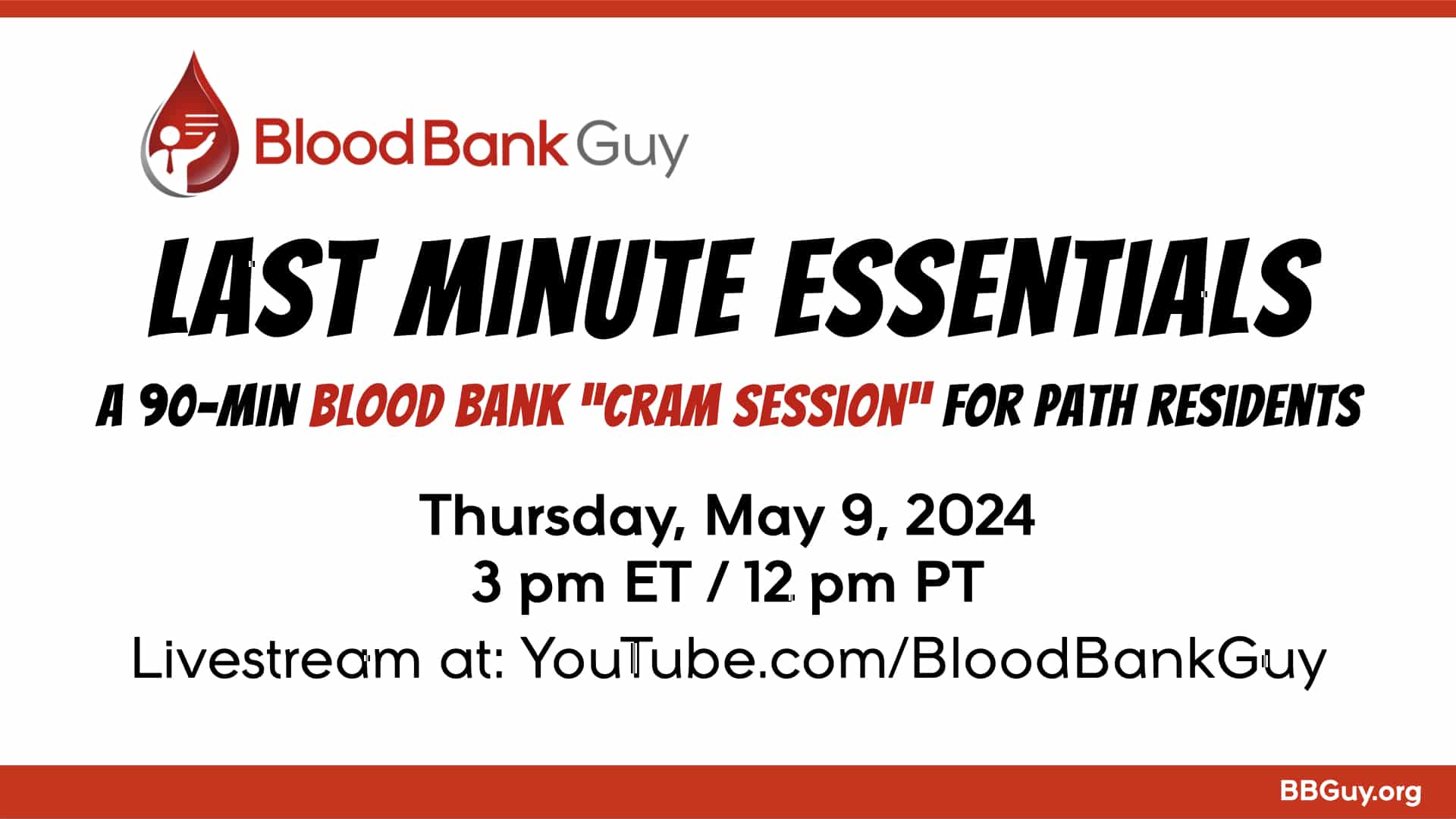 BBGuy Last Minute Essentials Title Slide