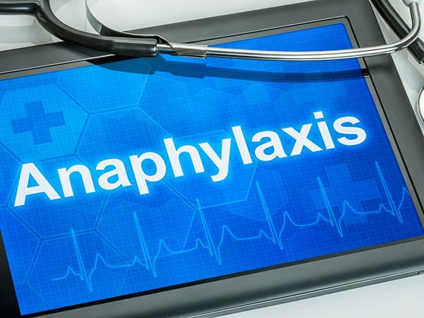 Anaphylaxis on a tablet
